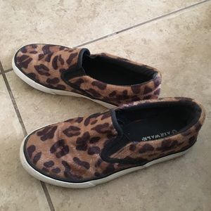 Airwalk cheetah slip ons